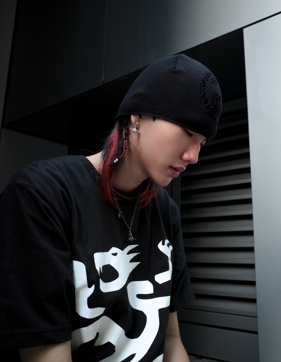 <快速出貨>STUSSY  SKULLCAP 雙S破洞 冷帽 黑色