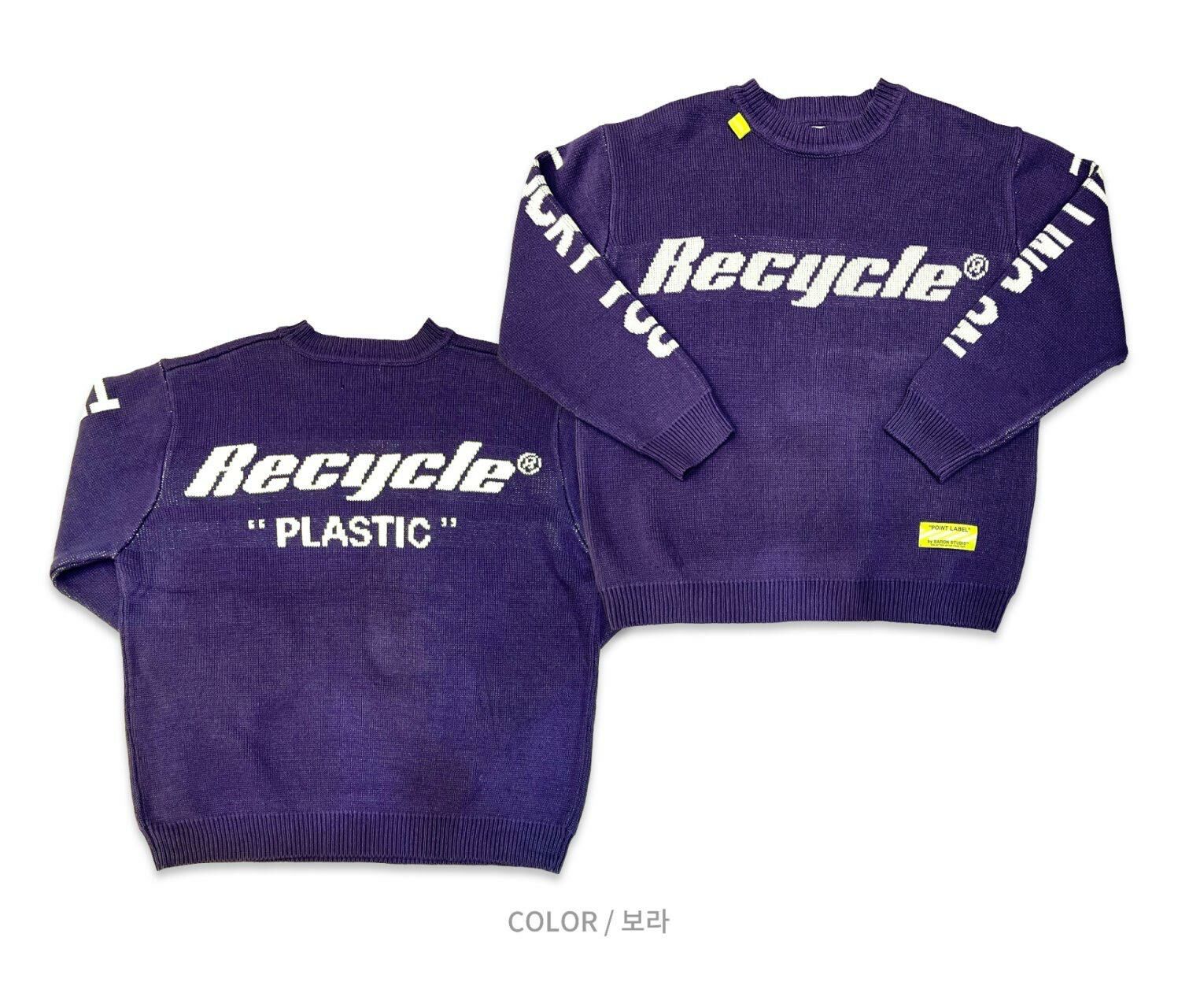 圓領英文字針織衫 BARON-129T