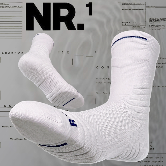 好穿厚實|極簡線條專業運動毛巾籃球襪【SCTC901】