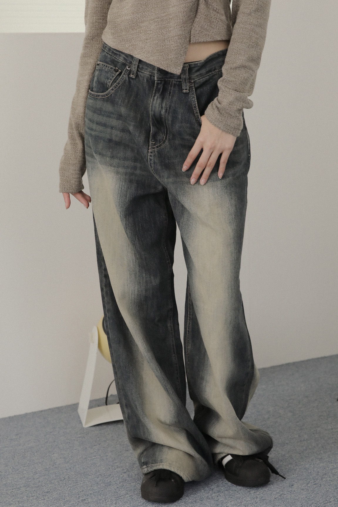 Loose Wide Denim #牛仔褲