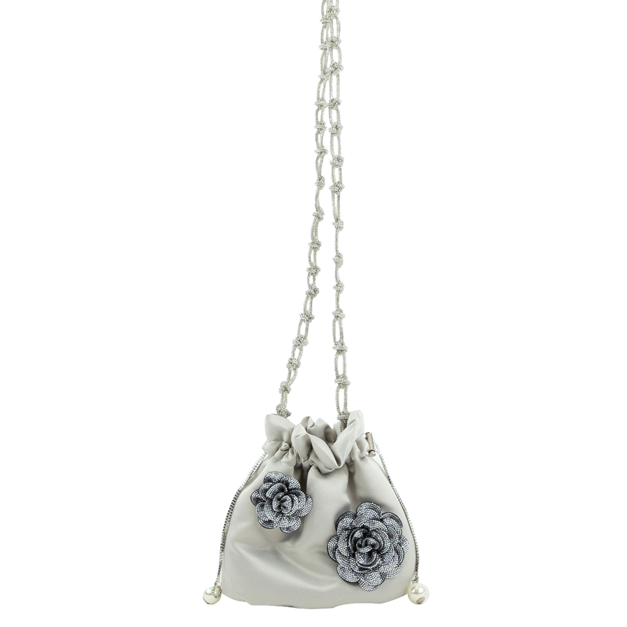 1RS1108-025 ROSANTICA Selene Ninfa Handbag Grey #B18014/GRI (B-EU-E)