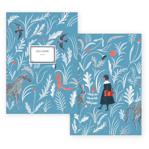 西淑_garden 方格筆記本 A5｜日本表現社