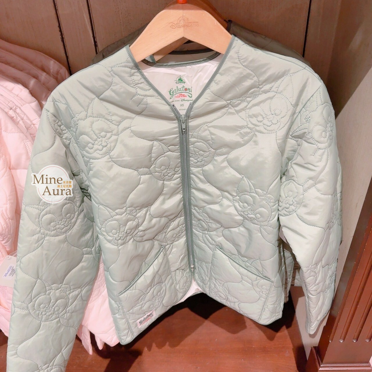 傑拉托尼 畫家貓 Gelatoni 滾邊設計 粉色 絎縫外套 -香港迪士尼樂園