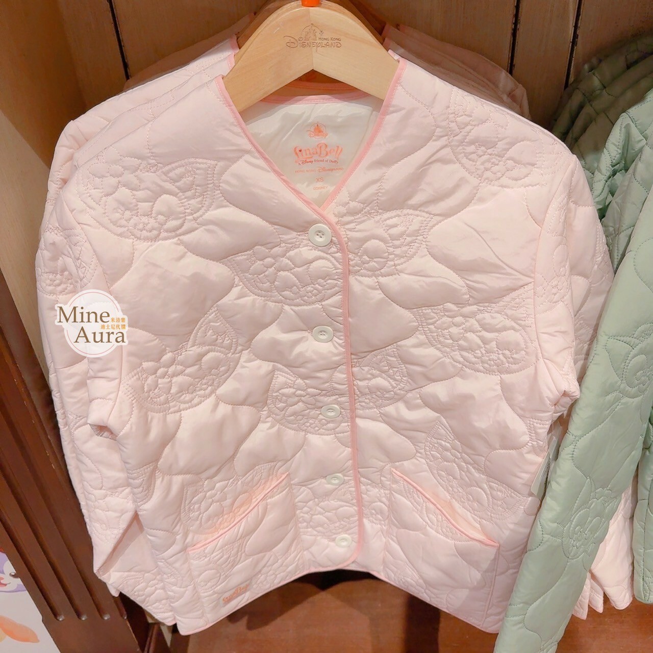 玲娜貝兒 Lina bell 滾邊設計 粉色 絎縫外套 -香港迪士尼樂園