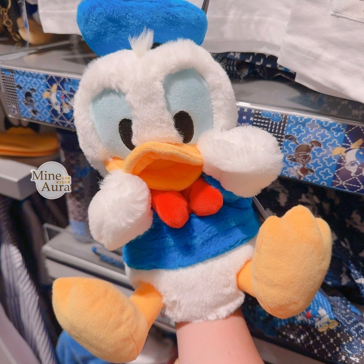 唐老鴨 Donald 絨毛 手偶 娃娃 玩偶 -香港迪士尼樂園