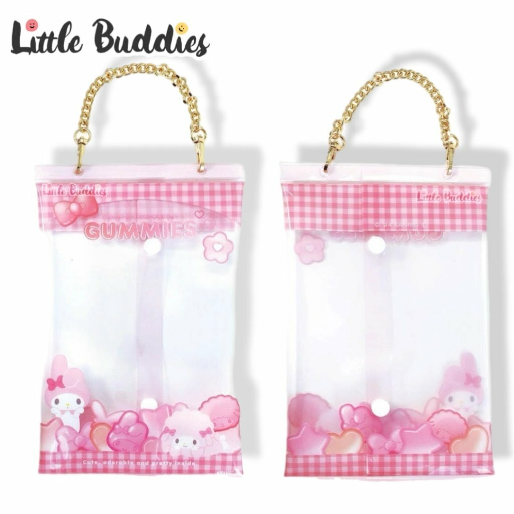 日本 Sanrio 軟糖包裝造型 - 長形透明應援袋/痛袋