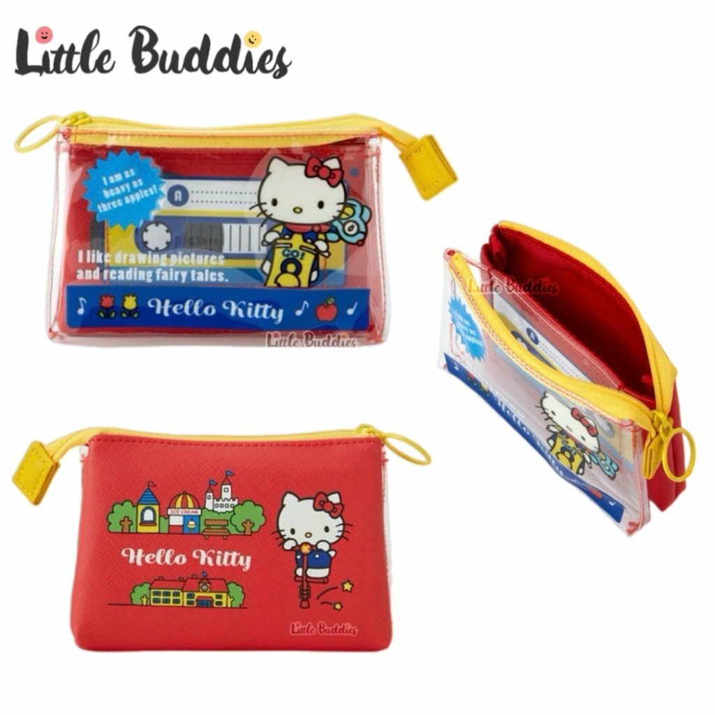 日本 Sanrio 復古系列 - 扁身半透明拉鏈袋