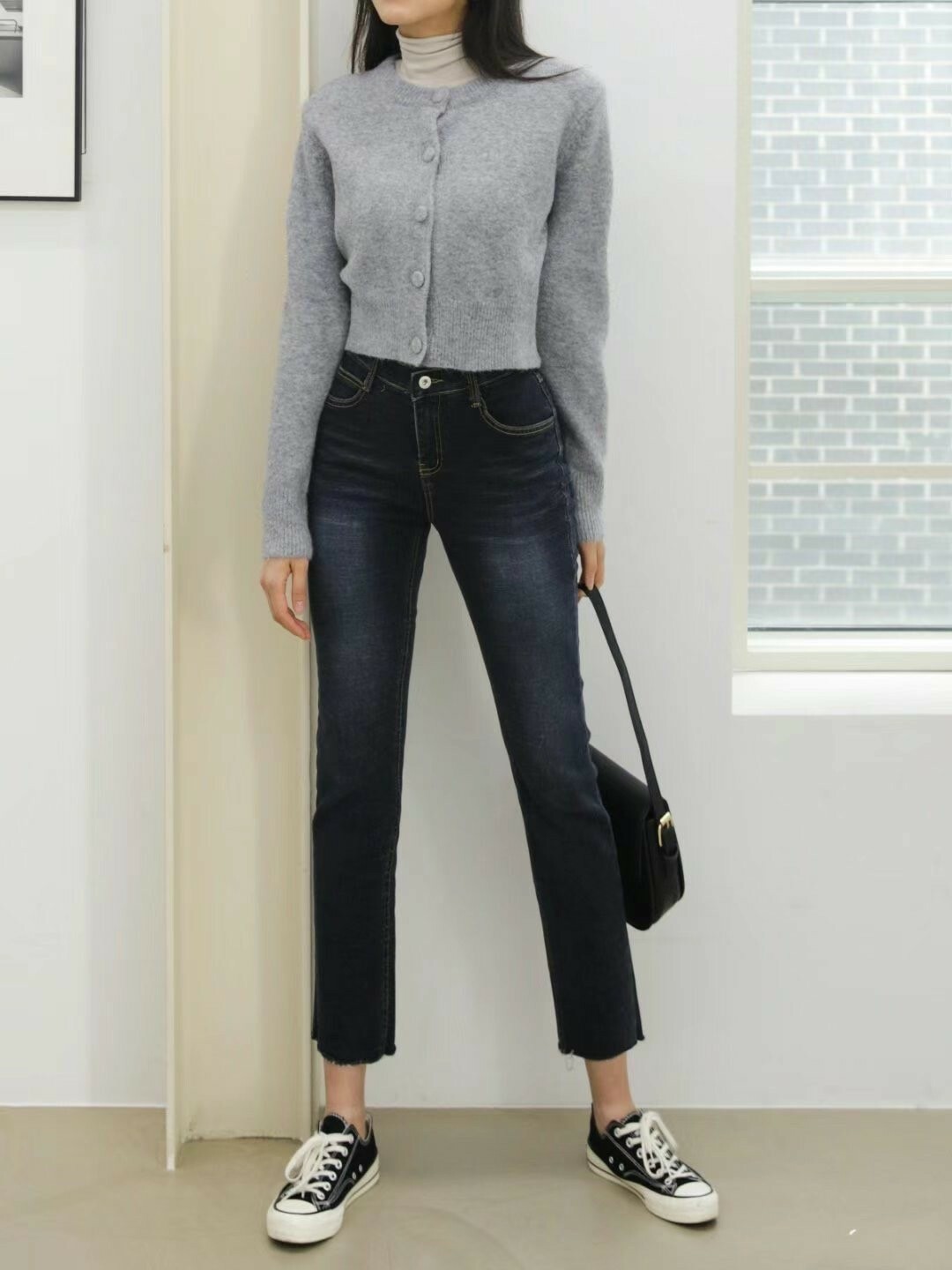 3032刷色深系牛仔長褲