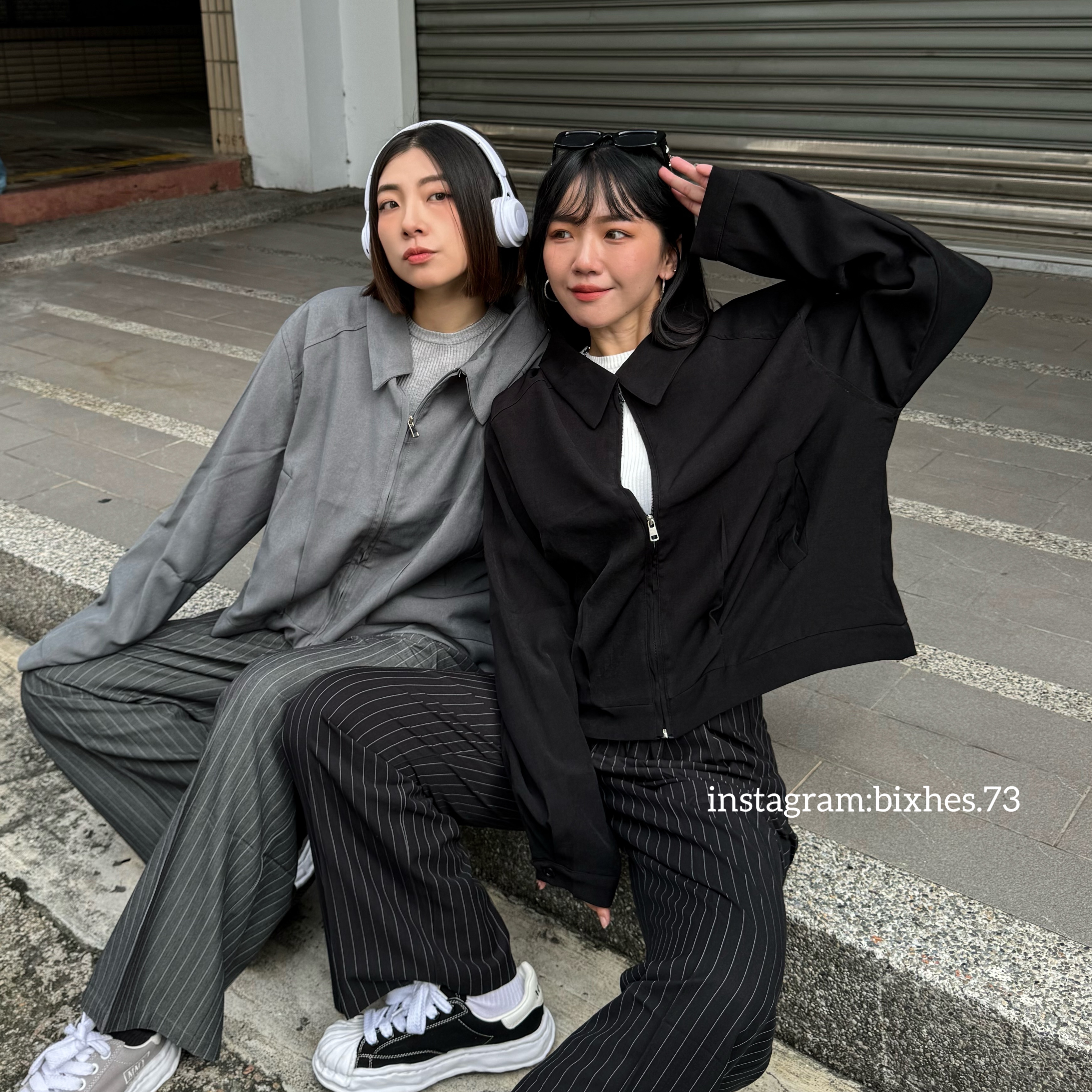 翻領西裝夾克外套(F00047)