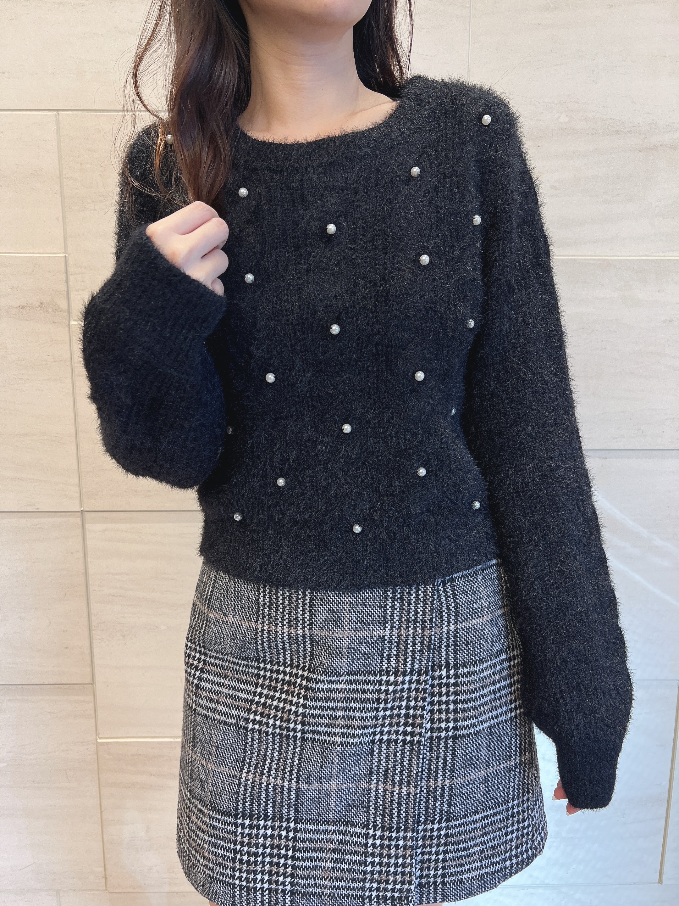 EST 珠珠毛毛 top