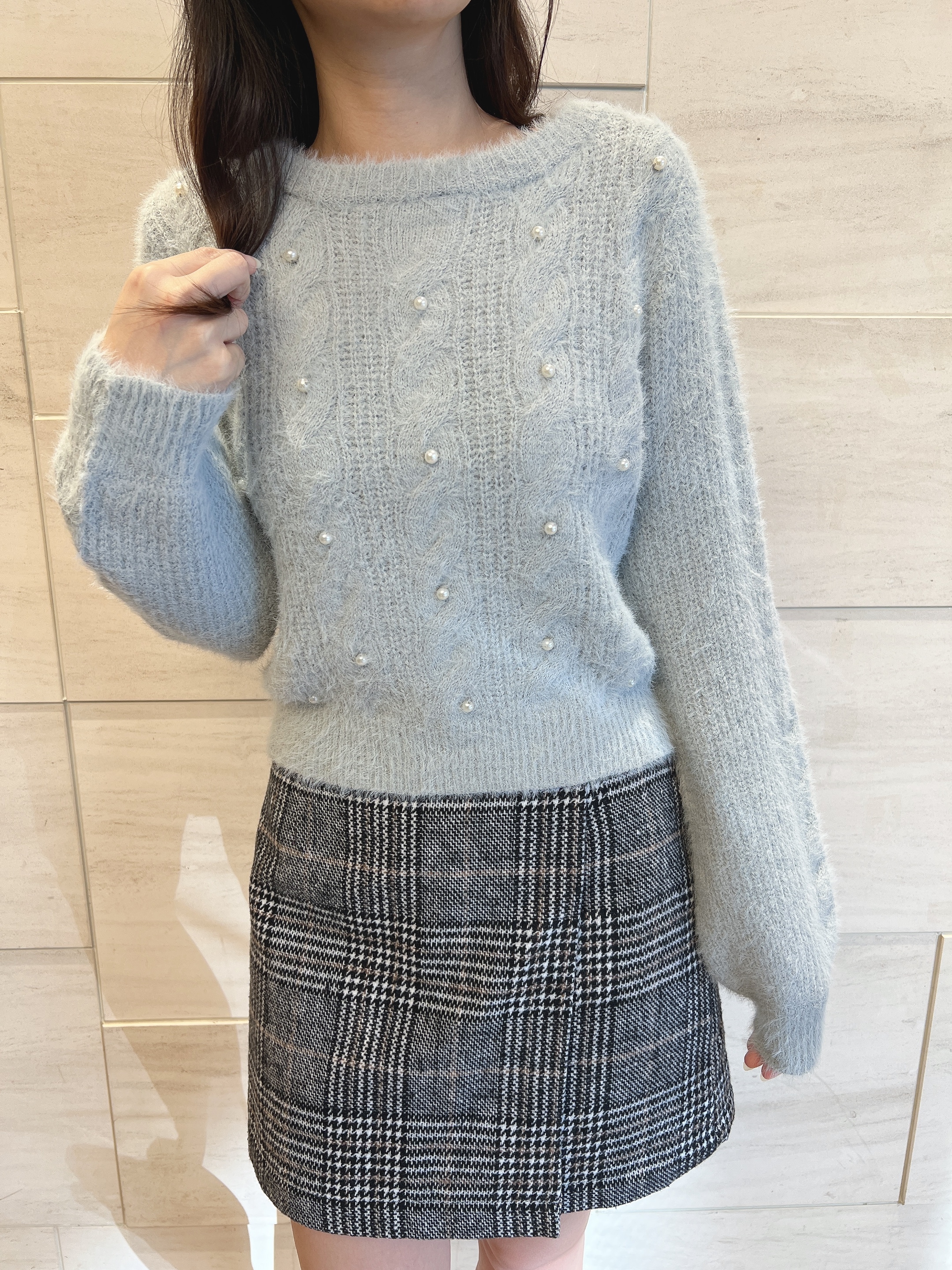 EST 珠珠毛毛 top