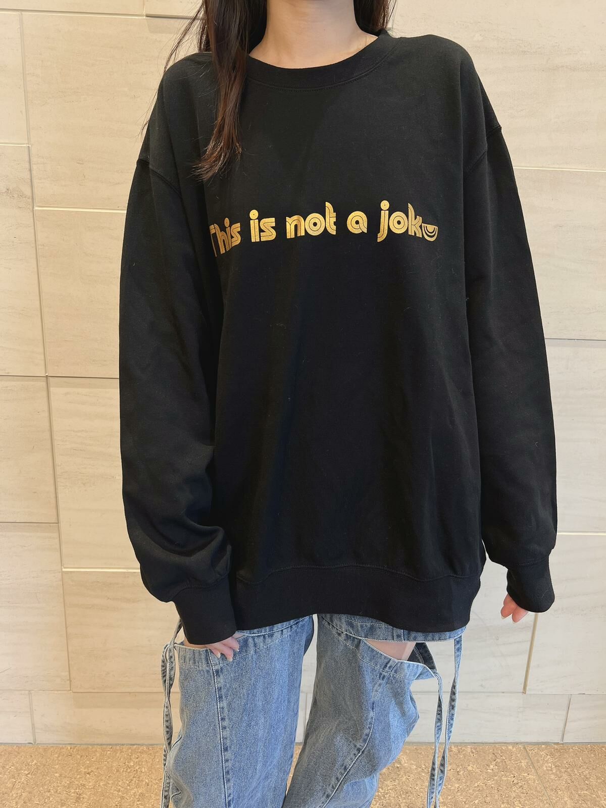 現貨 自家品牌 THIS IS NOT A JOKE 黑金系列 limited edition vol.1 衛衣