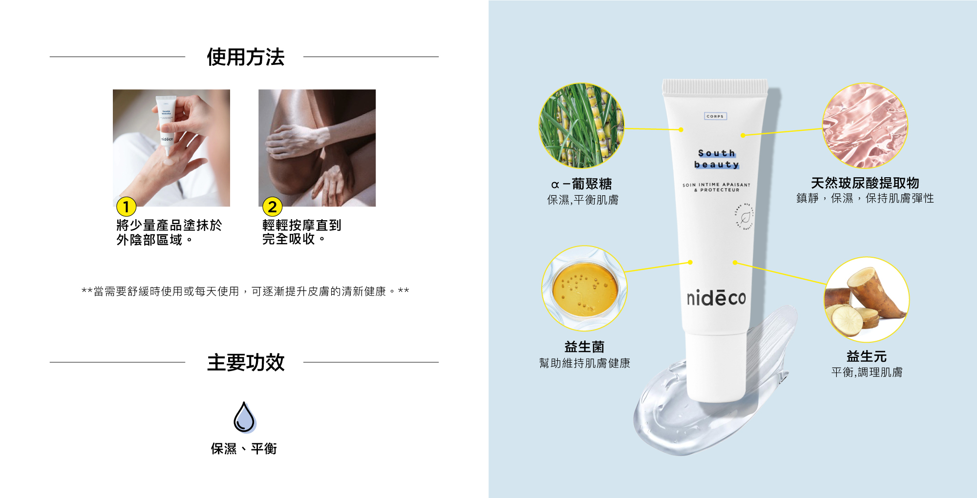 Nidéco 南境之美私密護理保濕凝露