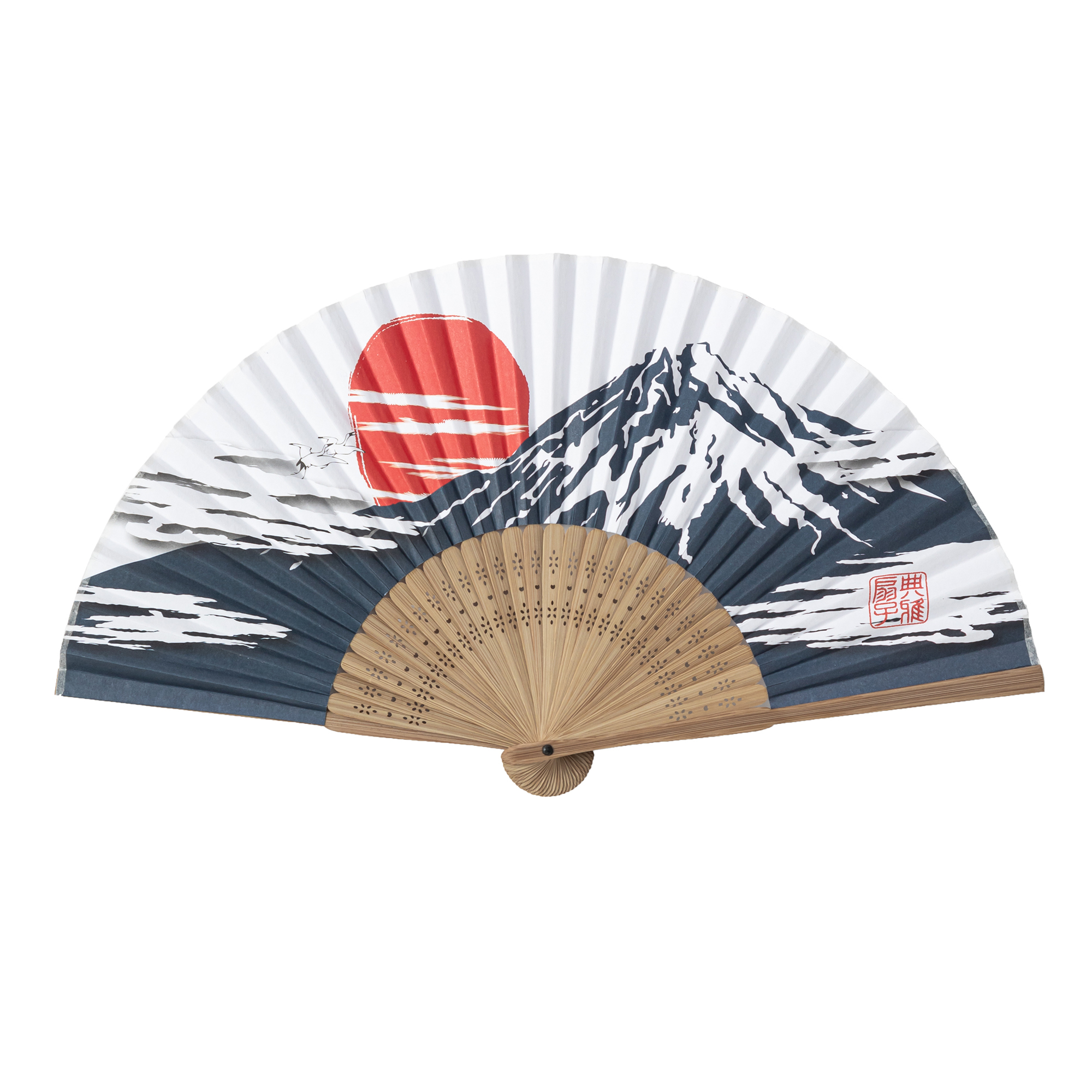 TENGA和風摺扇 墨藍色