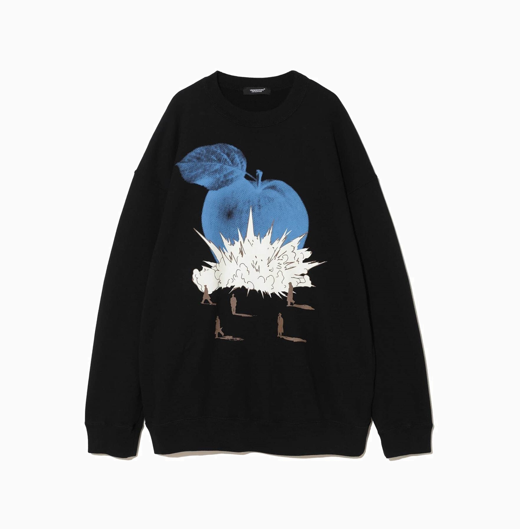 UNDERCOVER 2024 A/W BLUE APPLE CREW SWEATER L/S - BLACK PRE ORDER ITEM (預訂中)