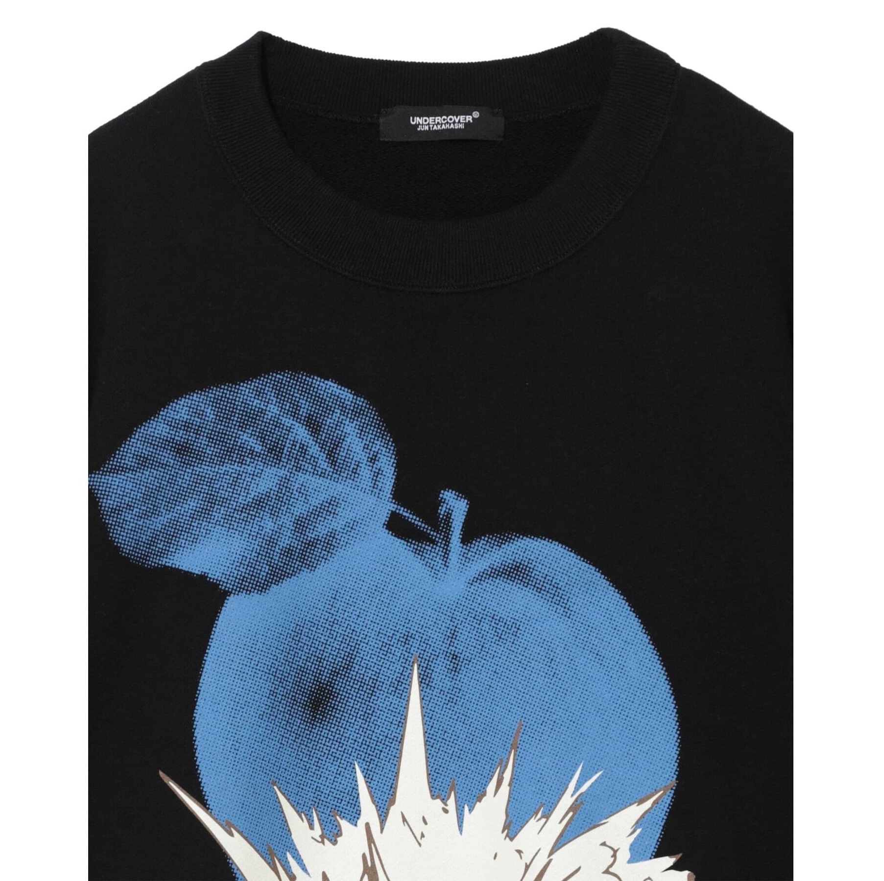 UNDERCOVER 2024 A/W BLUE APPLE CREW SWEATER L/S - BLACK PRE ORDER ITEM (預訂中)
