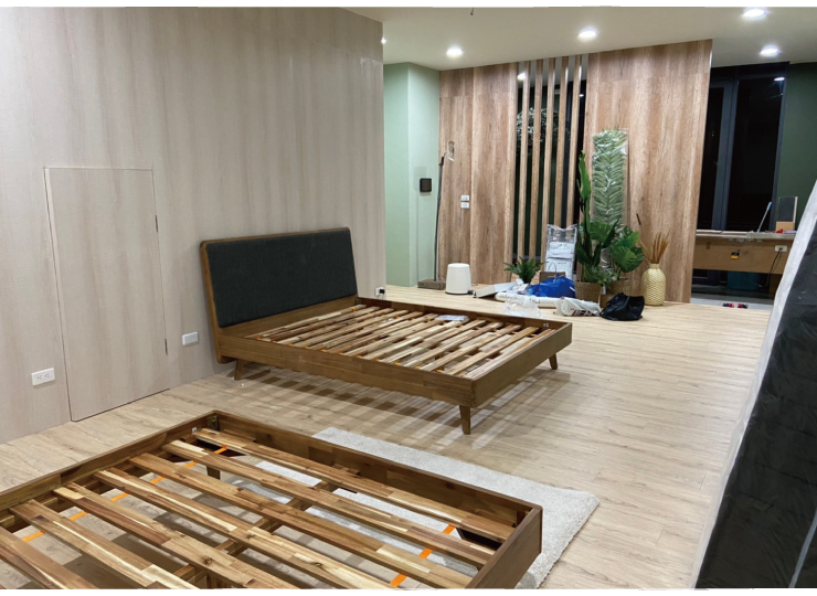 桃園床墊專賣店，開幕前裝潢