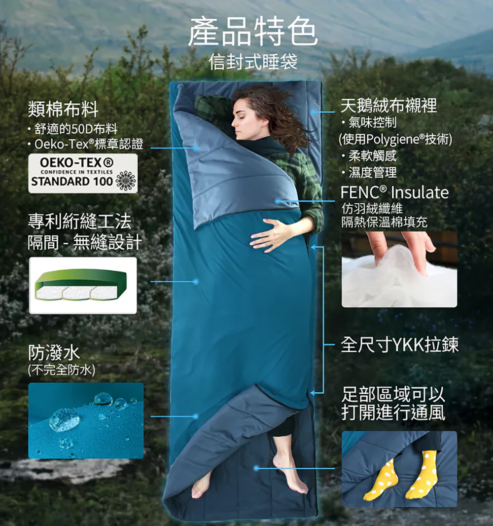 意都美Litume C071 多功能保暖科技羽絨睡袋