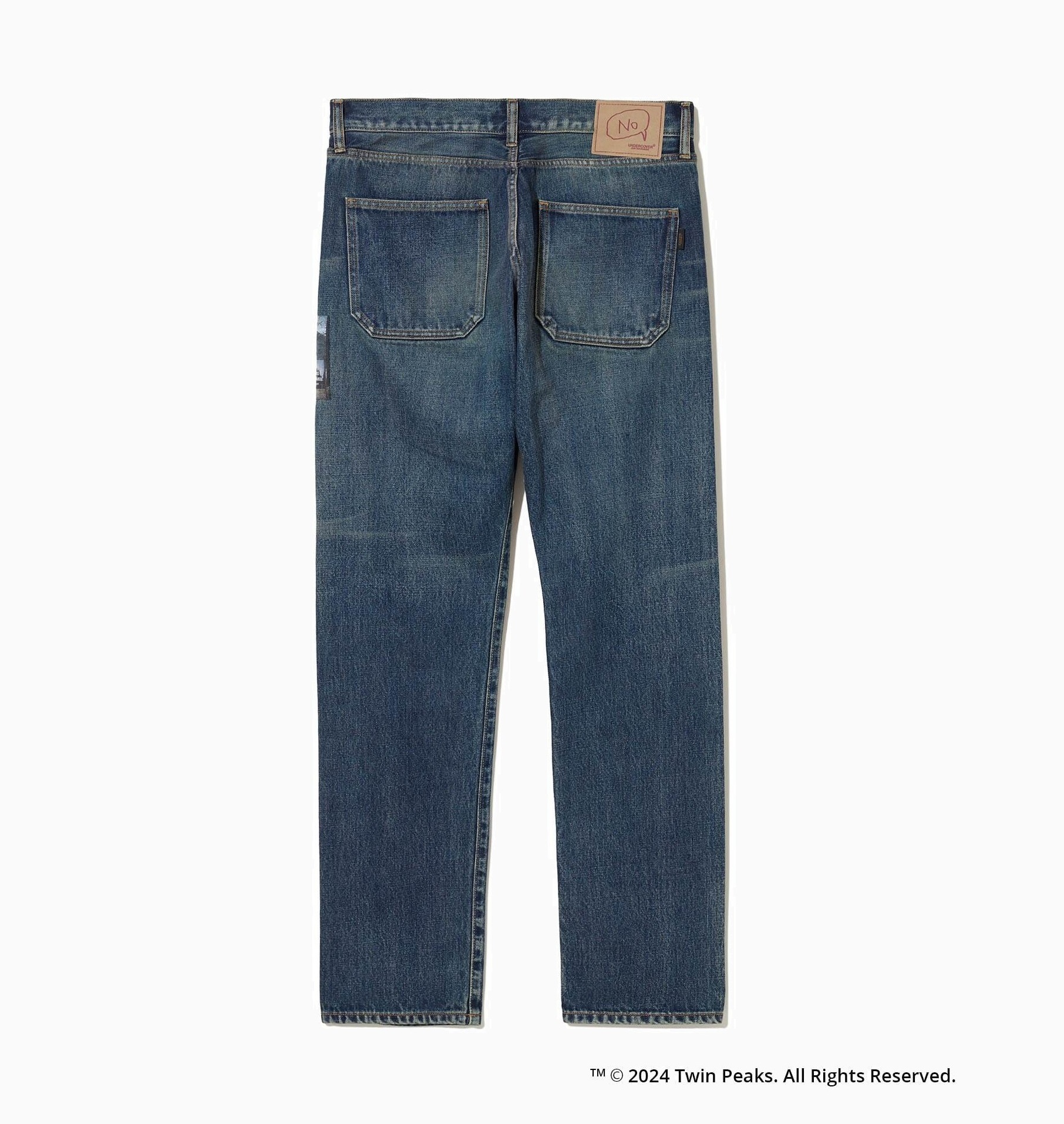 UNDERCOVER 2024 A/W TWIN PEAKS PHOTO PATCH JEANS - INDIGO PRE ORDER ITEM (預訂中)