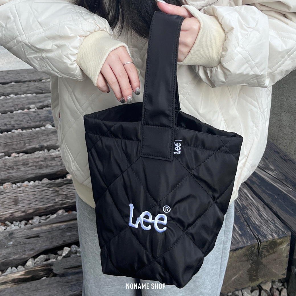 LEE 休閒 菱格紋 大容量 手提包 四色