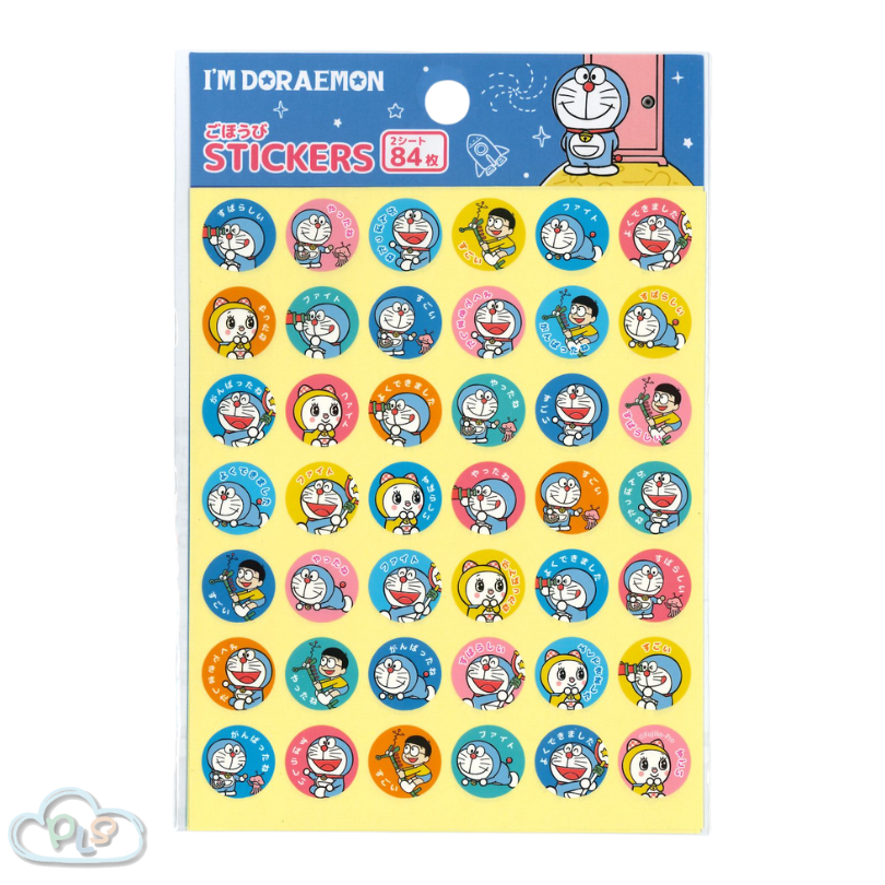 現貨 貼紙 84枚 I’m Doraemon #22503