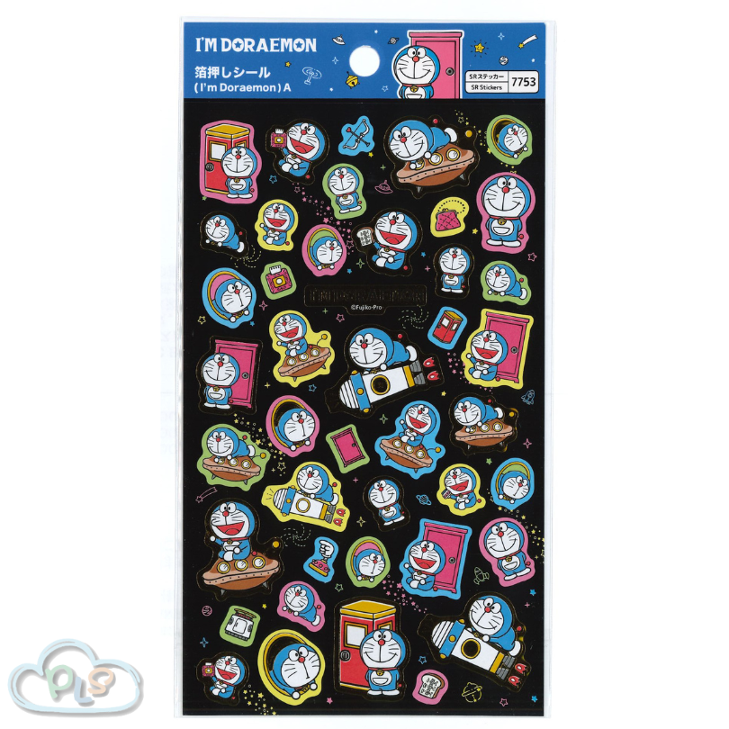現貨 貼紙 #7753 黑色 I’m Doraemon #22501