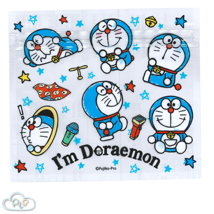 現貨 拉錬小塑膠袋 (135 X 152mm) 4pcs/set 透明 I’m Doraemon #22498