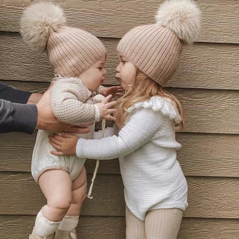 Fox fur ball hat no.2