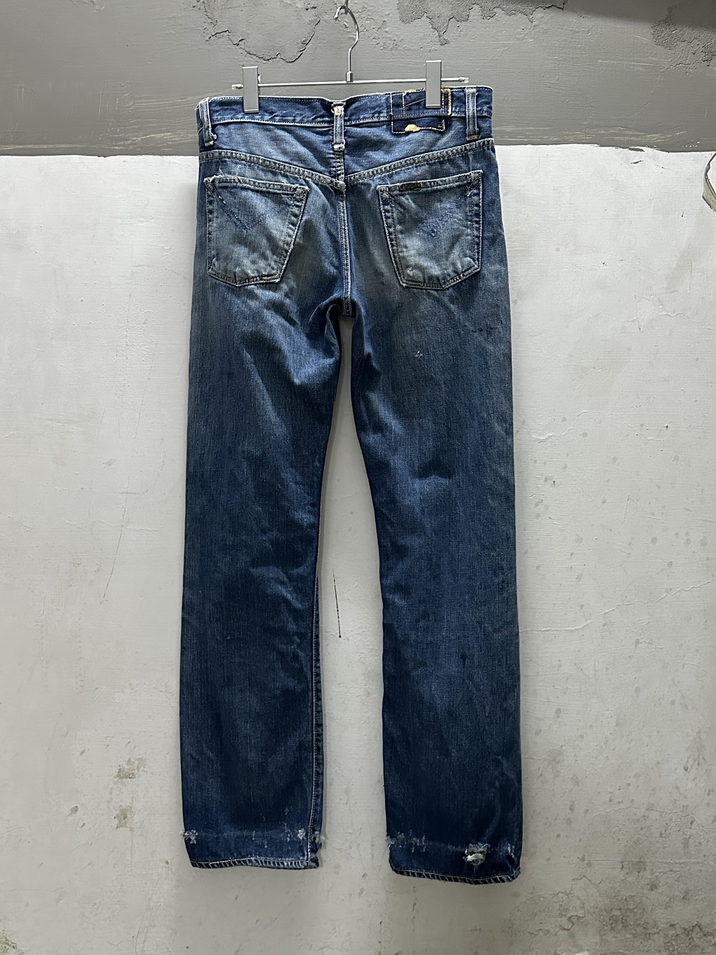 70s McCambell Denim Jeans Material Made in USA Made in Japan
