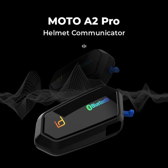 ID221｜MOTO A2 Pro安全帽藍牙耳機（高音質/混音/雙人對講/防水/無線對講/音樂共享）