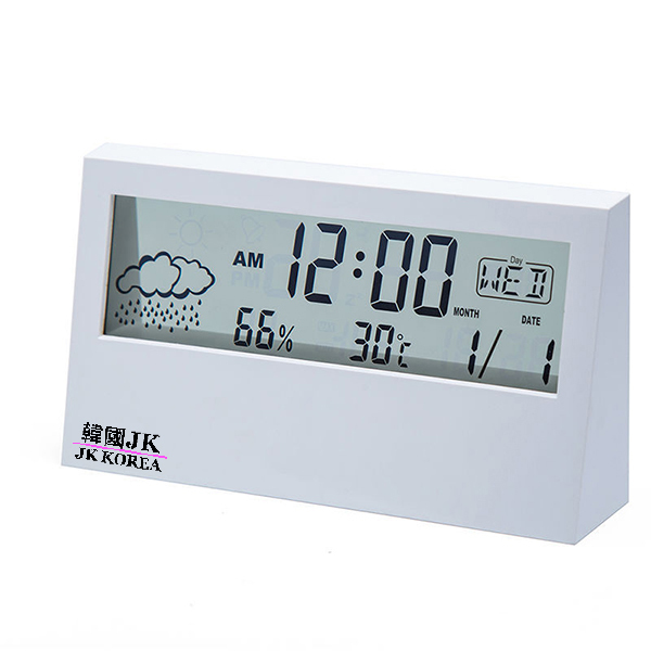 JK KOREA multi-function digital LCD with temperature and humidity electronic clock alarm clock J0947