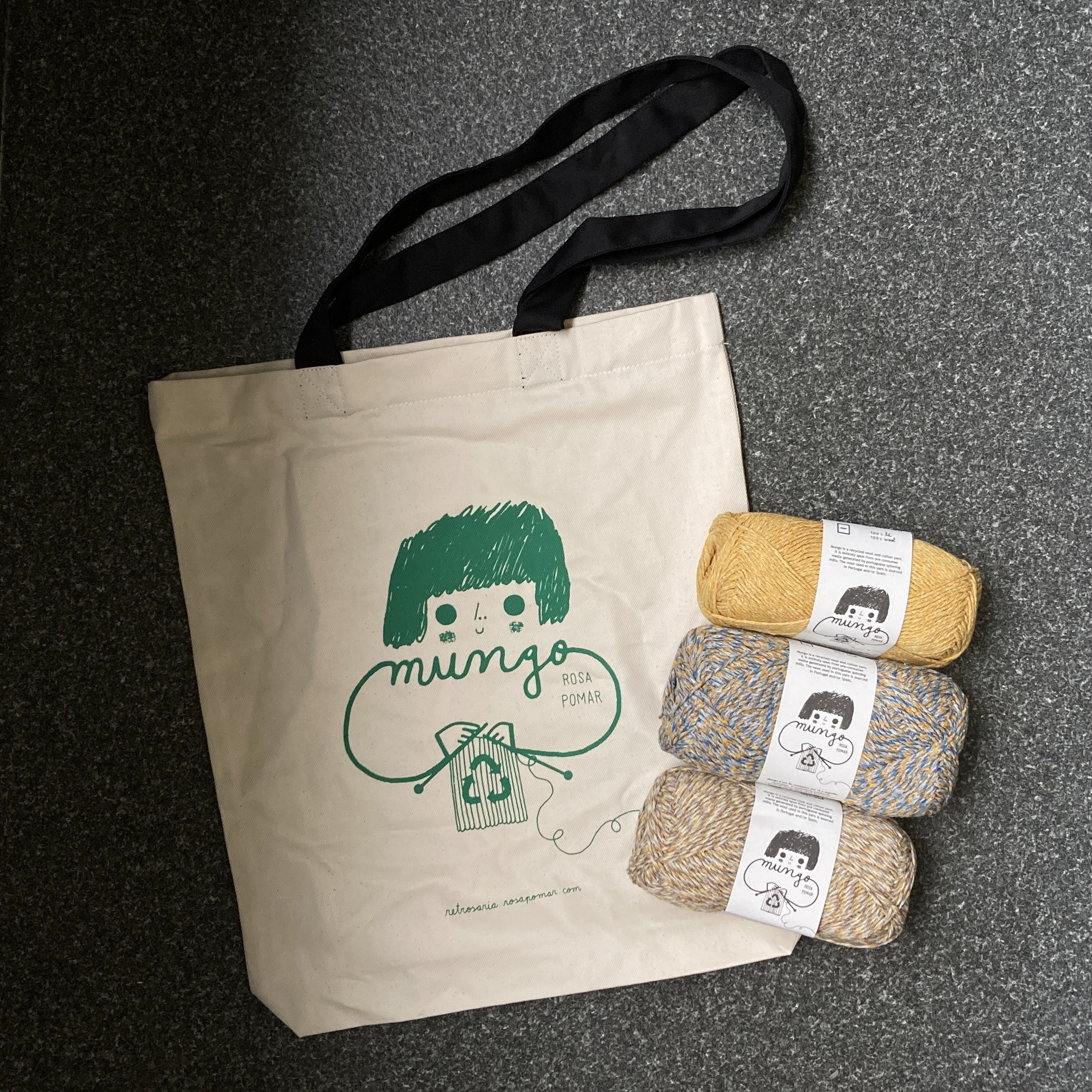 [Retrosaria ROSA POMAR] Mungo托特包