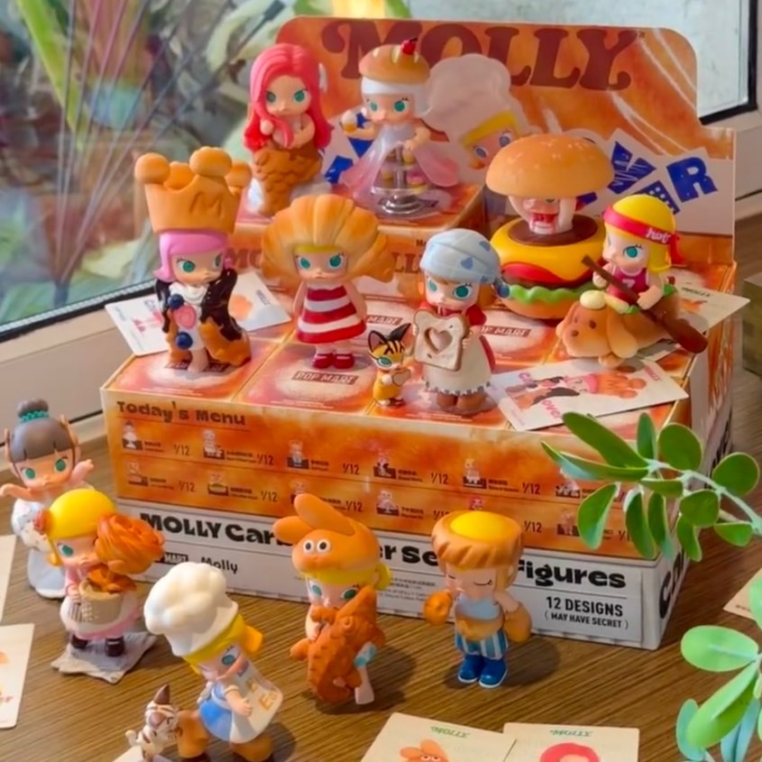 POPMART 泡泡瑪特 MOLLY 麵包腦袋系列 麵包頭 盲盒 公仔 手辦 整端12個