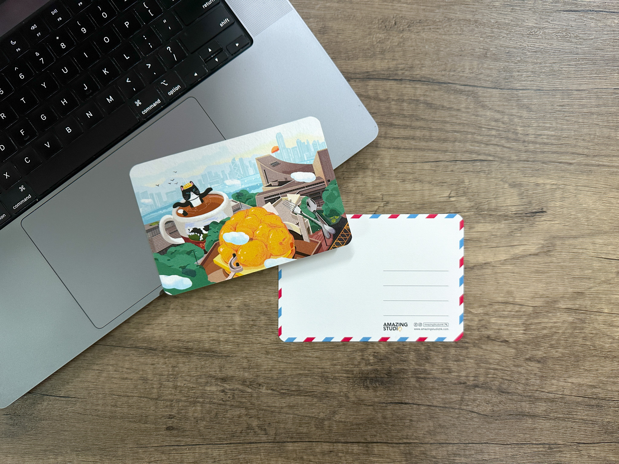 【貓遊街角 - 菠蘿油  】 明信片丨Amazing Studio