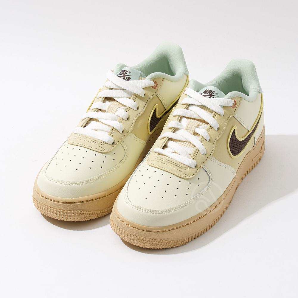 Nike Air Force 1 LV8 大童 卡其色 休閒 經典 復古 AF1 皮革 休閒鞋 HQ3473-122