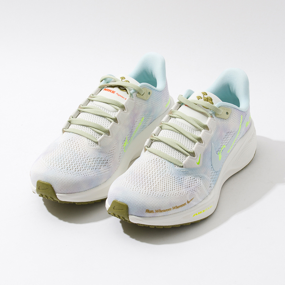 Nike Air Zoom Pegasus 41 女 白螢光綠 氣墊 緩震 透氣 小飛馬 慢跑鞋 HQ3465-143