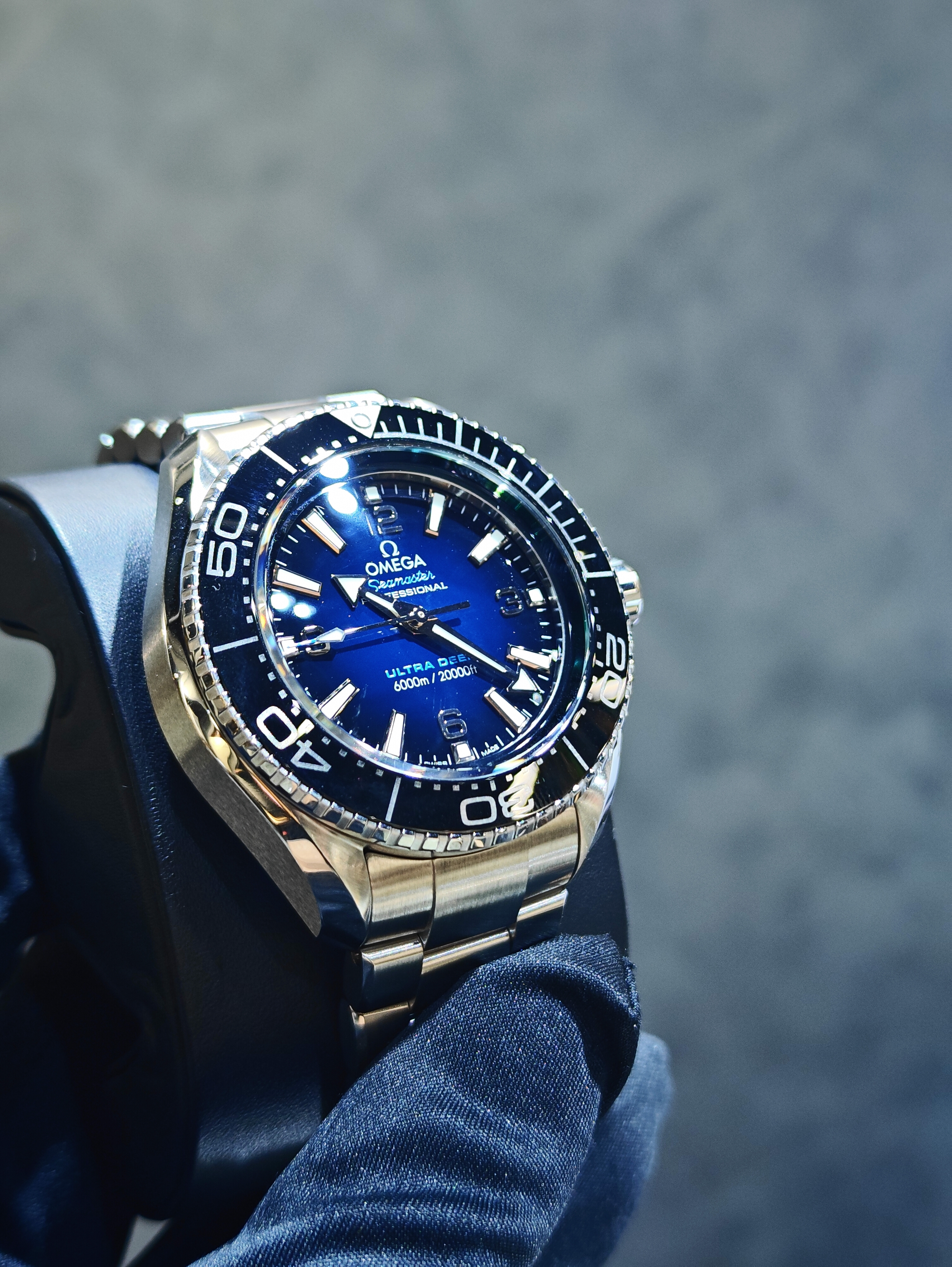 BRAND NEW OMEGA SEAMASTER 215.30.46.21.03.001 21530462103001 PLANET OCEAN 6000M BLUE DIAL ULTRA DEEP CO‑AXIAL MASTER CHRONOMETER 45 MM