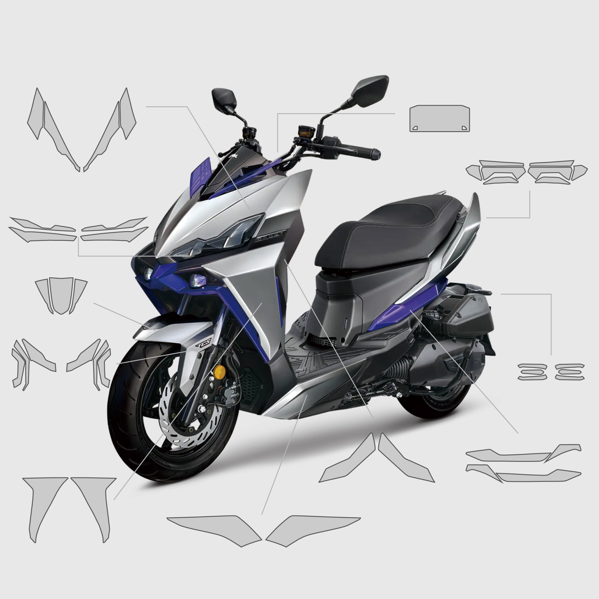 SYM DRGBT 2.0｜3M頂級犀牛皮保護膜&卡夢碳纖維飾膜