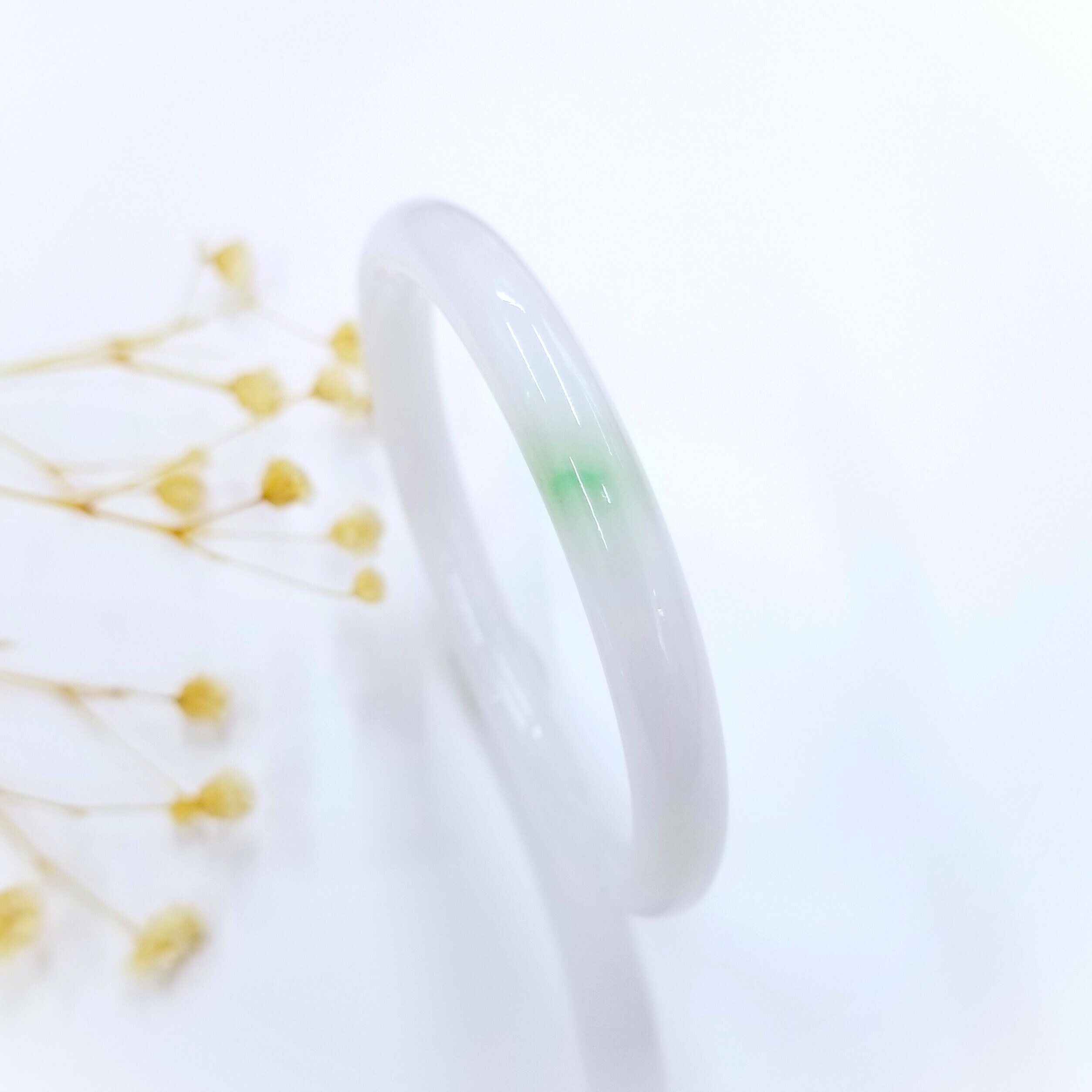 全新糯種春彩正圈雙胞胎手鐲