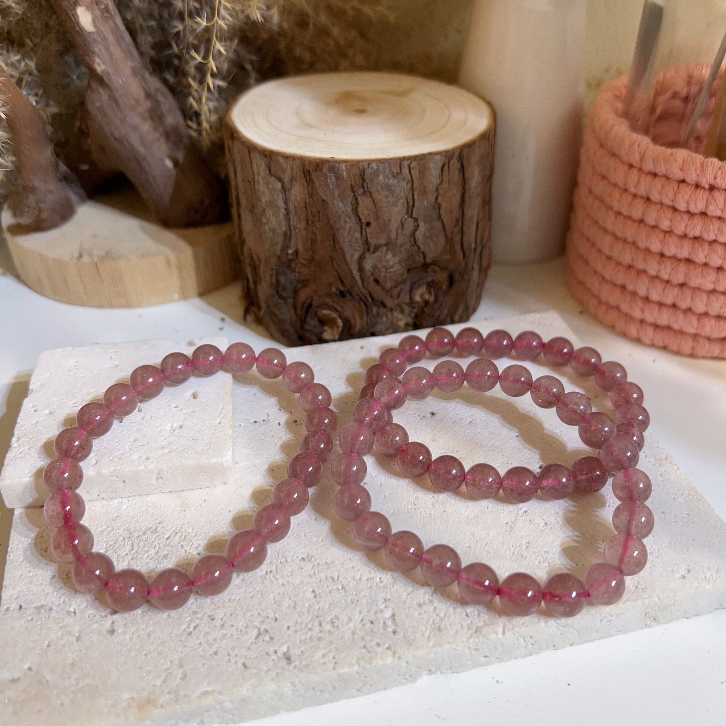 草莓晶手串 7-9mm