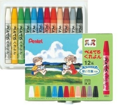 PENTEL Crayon 蠟筆 12色組