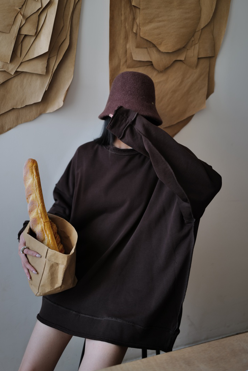 洗水刷破寬版慵懶大T*5色