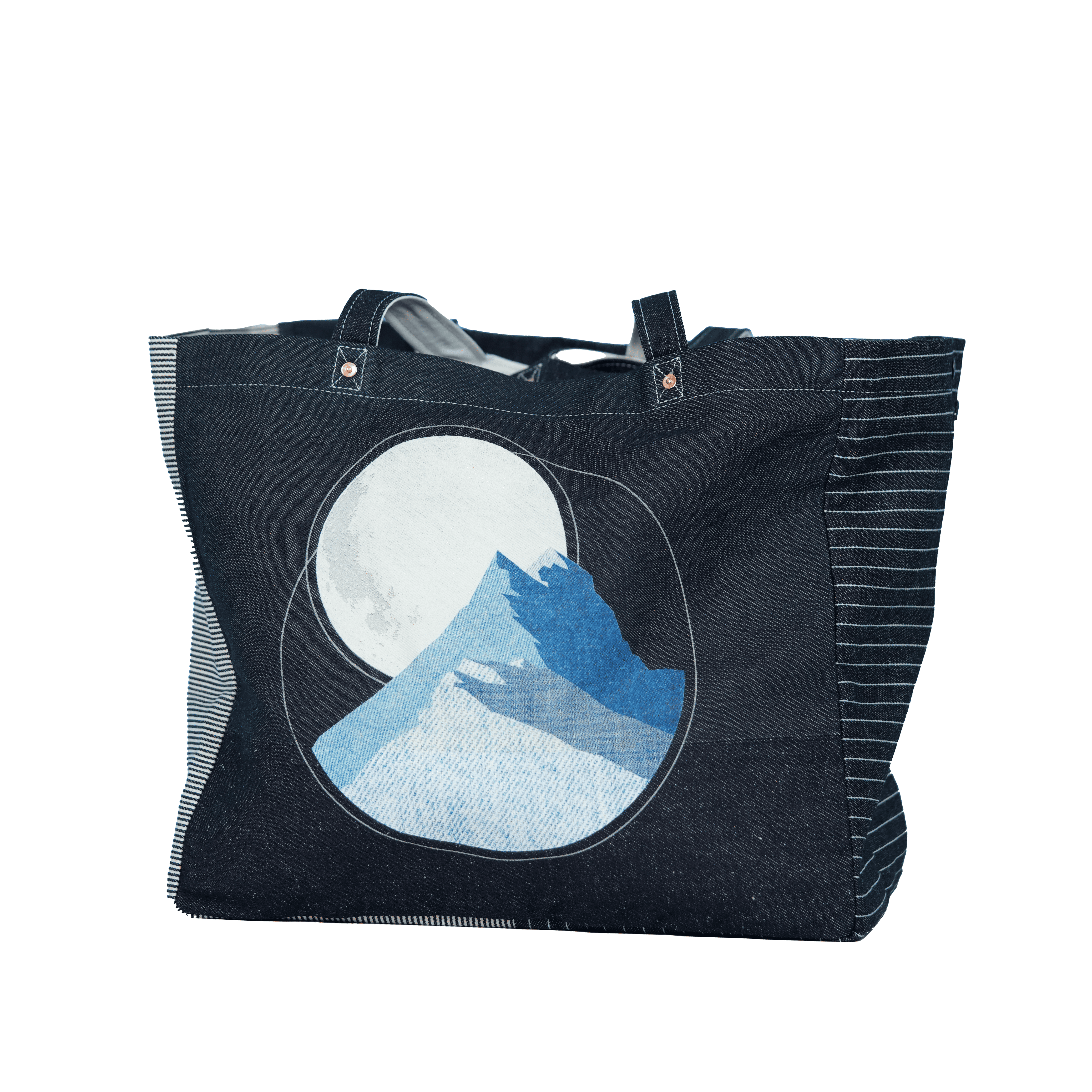 「靠山」系列牛仔布 Tote Bag