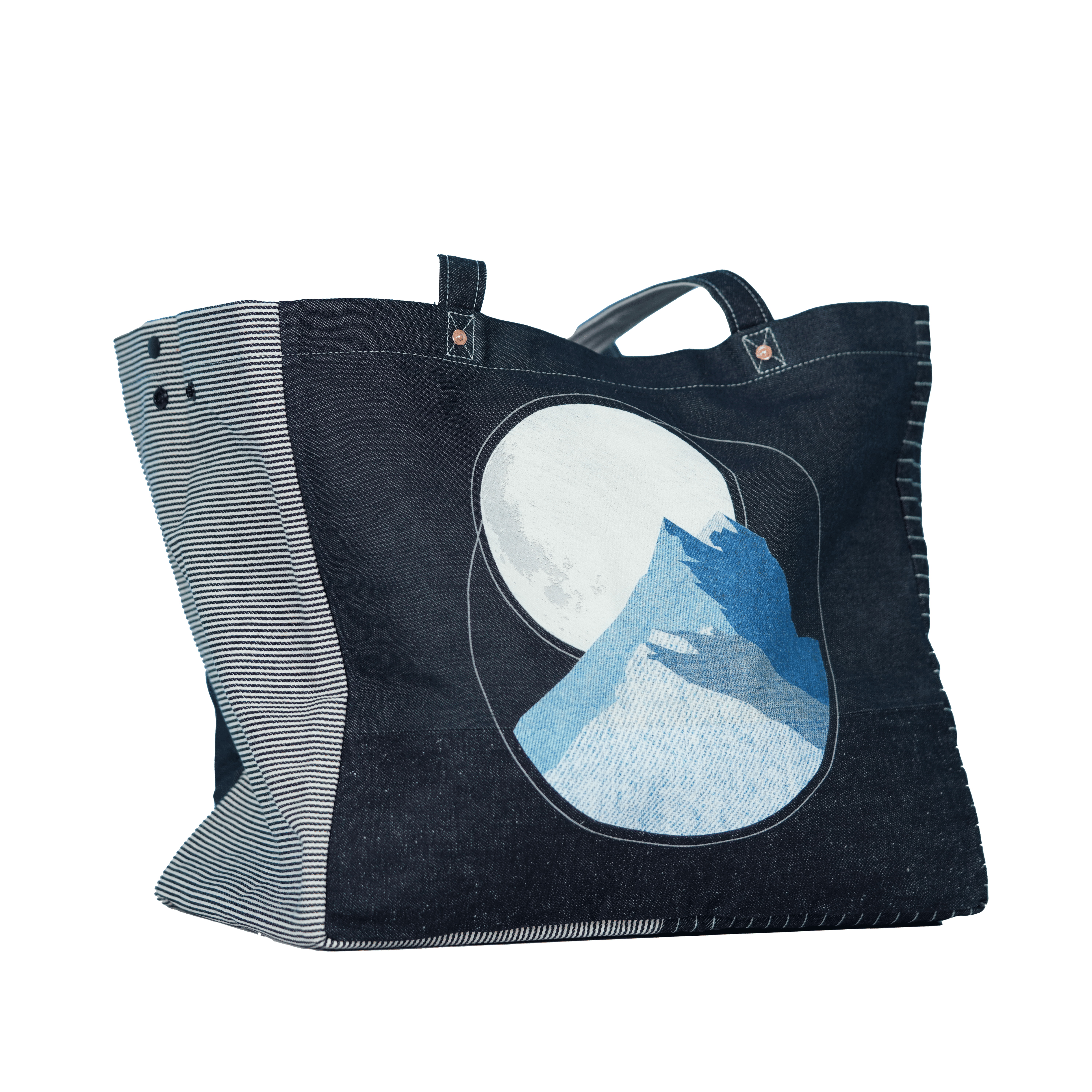 「靠山」系列牛仔布 Tote Bag