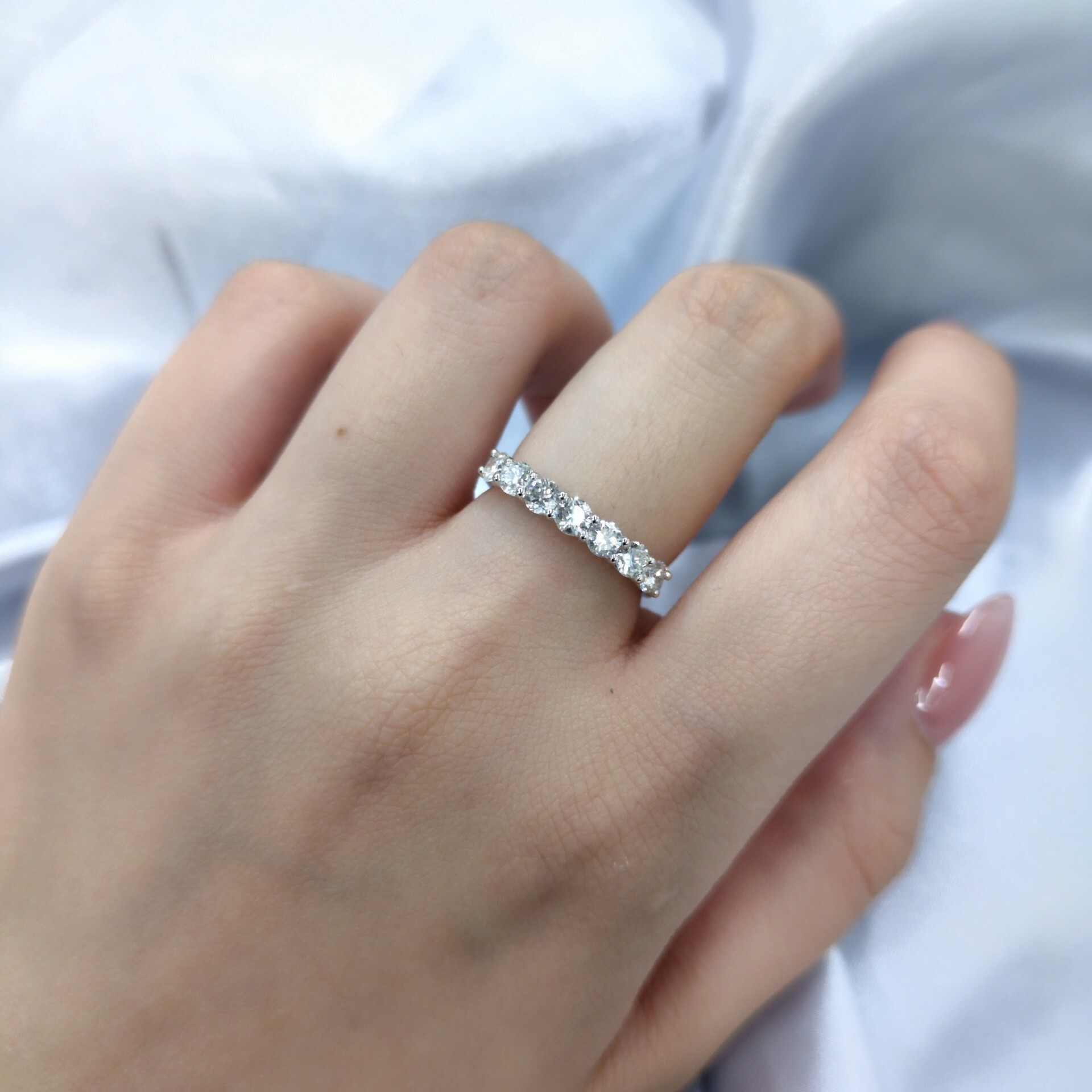 18K White Gold 0.76ct Diamond Ring