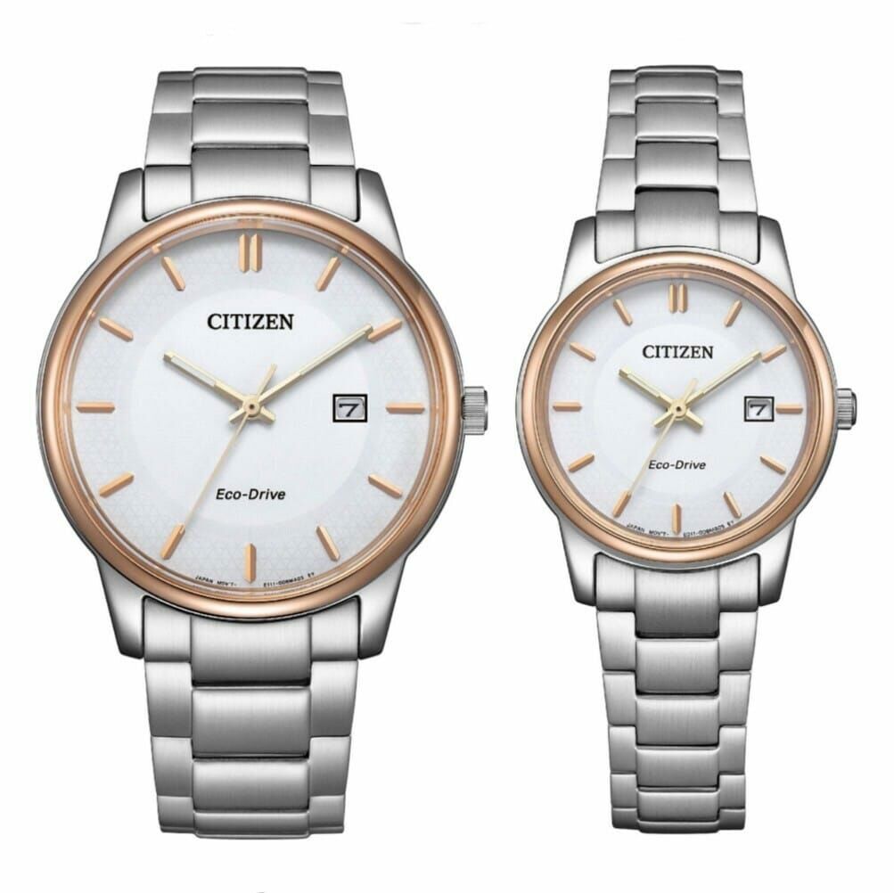 行貨 CITIZEN 星辰 PAIR Eco-Drive Classic Watch Couple Watch BM6979-74A／EW2319-71A 光動能經典手錶情侶 手錶