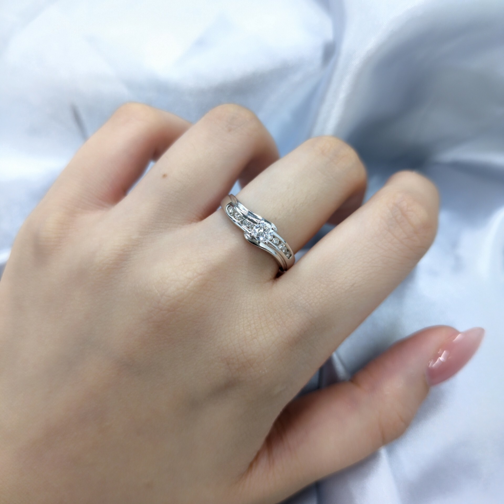 18K White Gold 0.38ct Diamond Ring