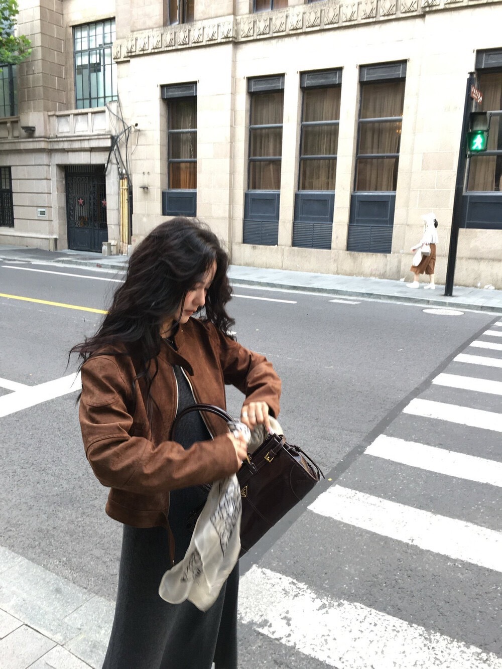 新~帥氣麂皮夾克短版外套-現貨