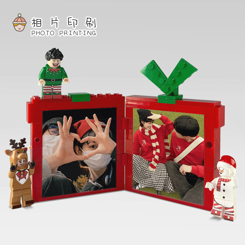 積木聖誕禮物盒相片情景