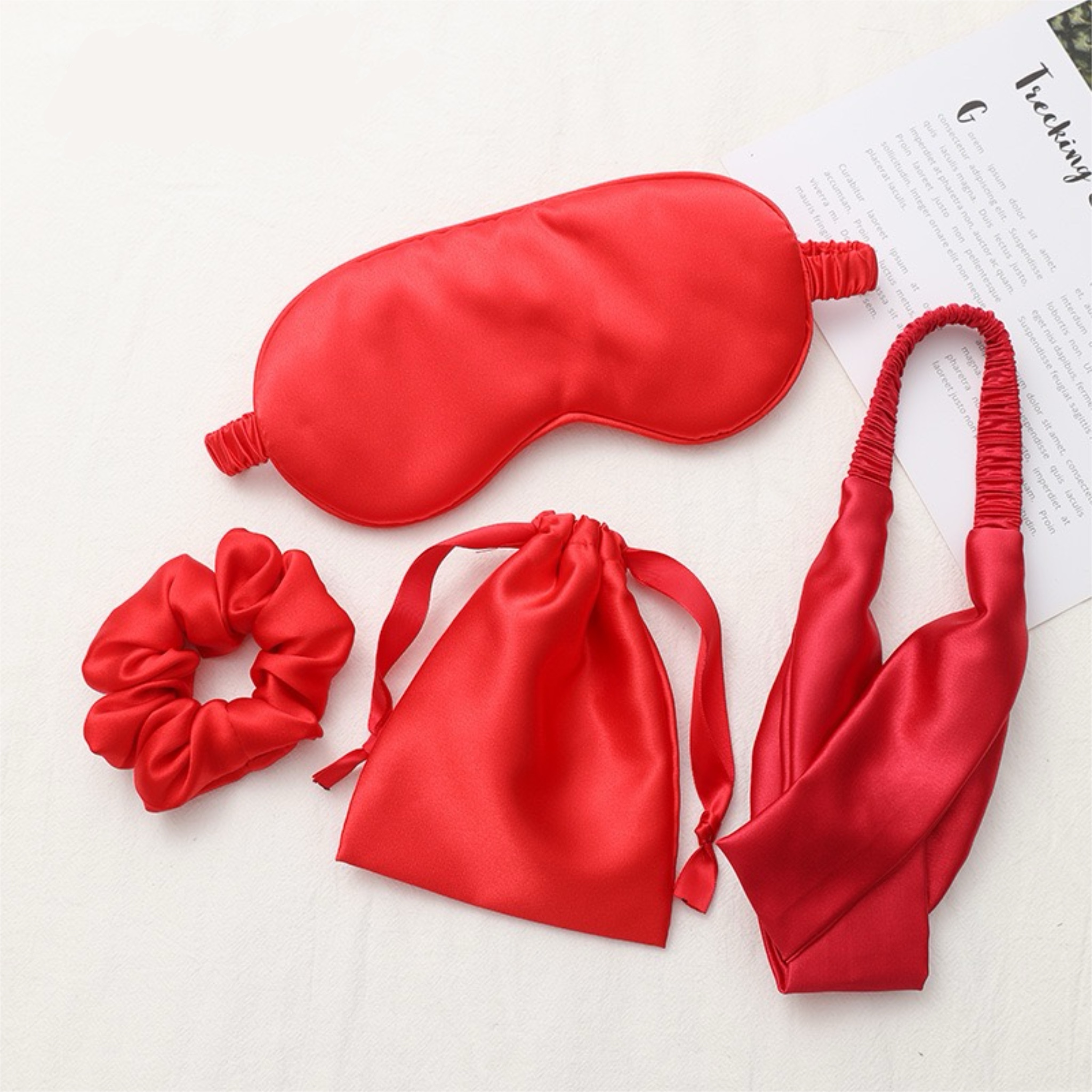 【客製】絲綢感旅行睡眠套組